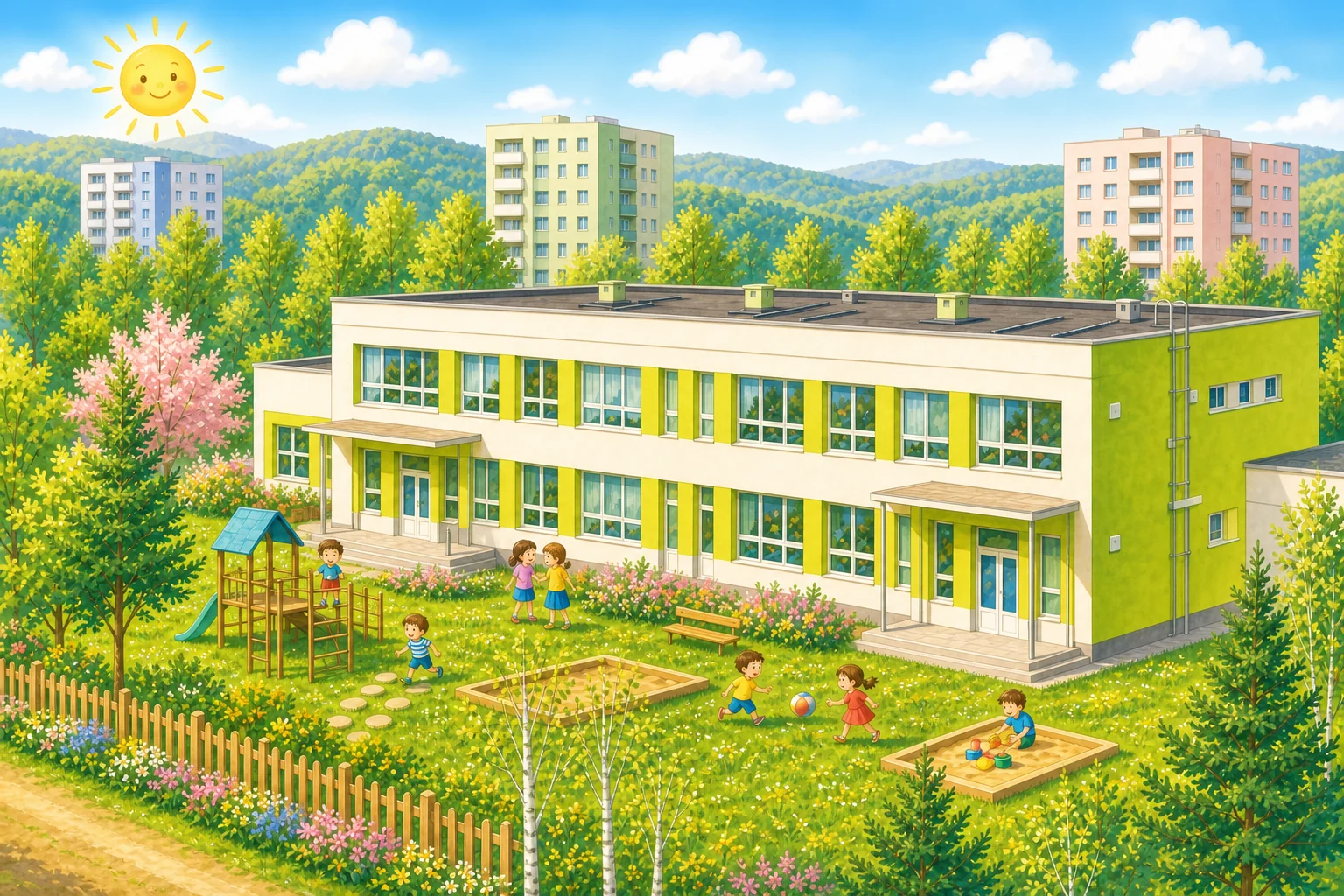Ilustrácia materskej školy